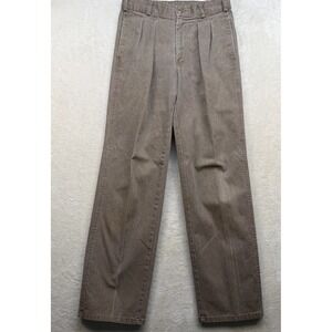 Vintage Duxbak Corduroy Pants Mens 32 Brown Pleated Made USA Workwear Hunting